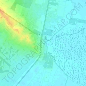 Al Azraq topographic map, elevation, terrain