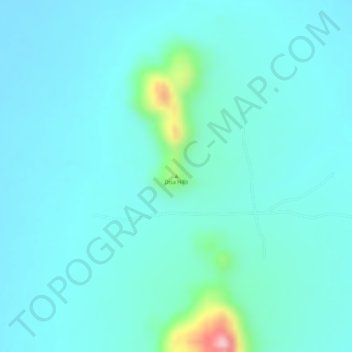 Disa Hills topographic map, elevation, terrain