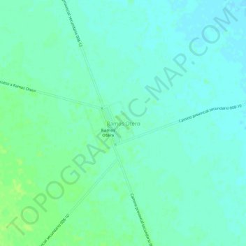 Ramos Otero topographic map, elevation, terrain