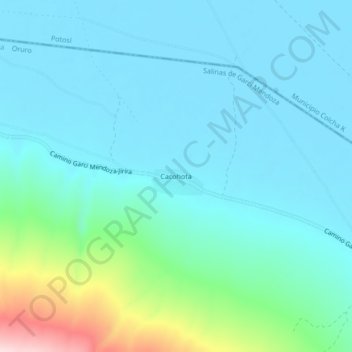 Cacohota topographic map, elevation, terrain
