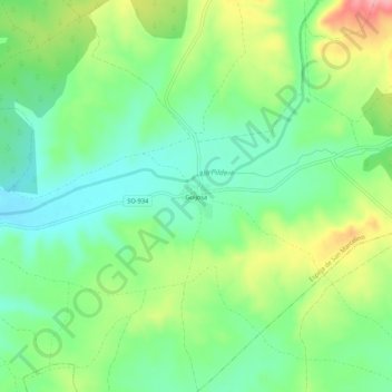 Guijosa topographic map, elevation, terrain