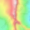 Rhônestock topographic map, elevation, terrain