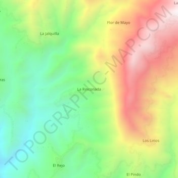 La Rinconada topographic map, elevation, terrain
