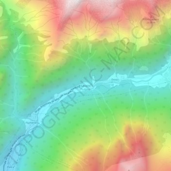 Gavazzo topographic map, elevation, terrain