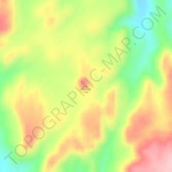 Conical Hill topographic map, elevation, terrain