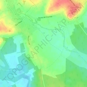 Rue Jacquart topographic map, elevation, terrain