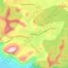 Mpraeso topographic map, elevation, terrain