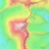Mount Whitney topographic map, elevation, terrain