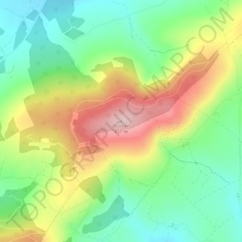 Tooreen topographic map, elevation, terrain
