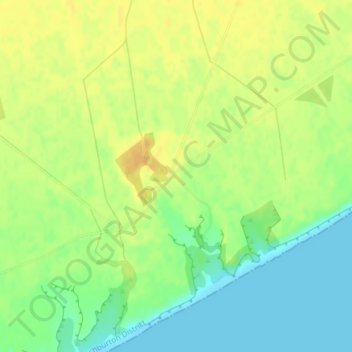 Longbeach topographic map, elevation, terrain