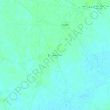 Ngomene topographic map, elevation, terrain