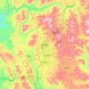 Pu'er topographic map, elevation, terrain