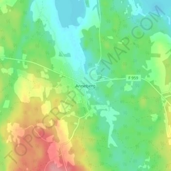 Anneberg topographic map, elevation, terrain
