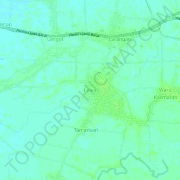 Lelea topographic map, elevation, terrain