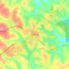 Berekum topographic map, elevation, terrain