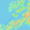 Hadseløya topographic map, elevation, terrain