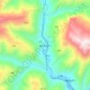 曲瓦乡 topographic map, elevation, terrain