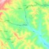 灵空山镇 topographic map, elevation, terrain