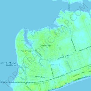 Timber Ridge topographic map, elevation, terrain