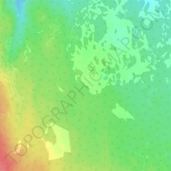 Scandinavian Peninsula topographic map, elevation, terrain