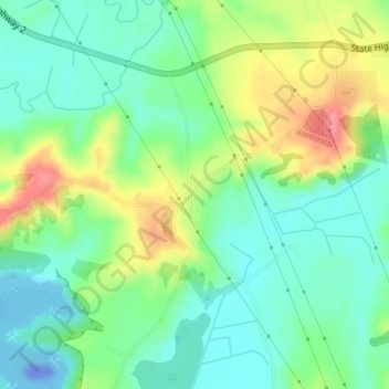Kopuku topographic map, elevation, terrain