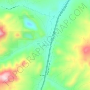 Clancy topographic map, elevation, terrain
