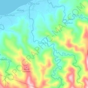 Nabaoy topographic map, elevation, terrain