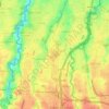 Gandul topographic map, elevation, terrain
