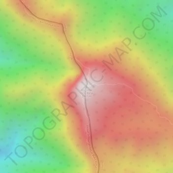 Gunung Yong Belar topographic map, elevation, terrain