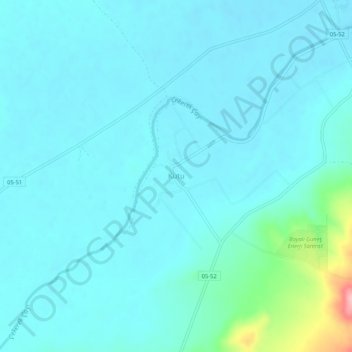 Kutu topographic map, elevation, terrain