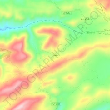 Lojilla topographic map, elevation, terrain