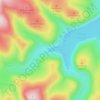 Meggethead topographic map, elevation, terrain