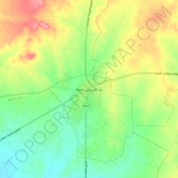 Bir Ali Ben Khalifa topographic map, elevation, terrain