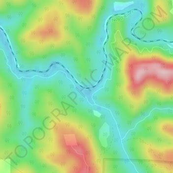 South Fork topographic map, elevation, terrain