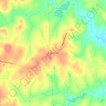 White Plains topographic map, elevation, terrain