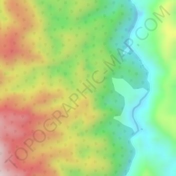 Antioquia topographic map, elevation, terrain