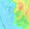 Calfven topographic map, elevation, terrain