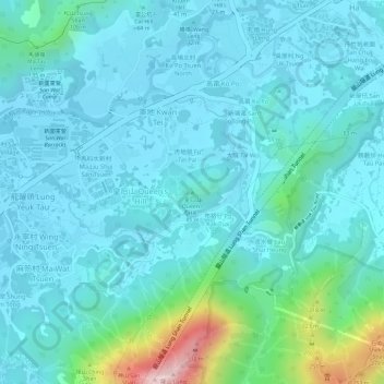 皇后山 topographic map, elevation, terrain