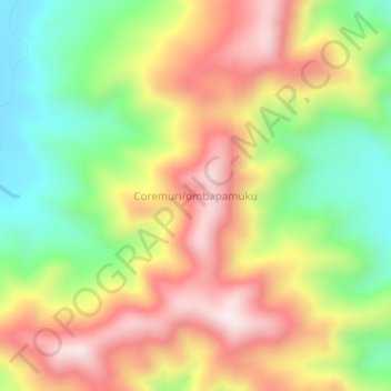 Coremuri/ombapamuku topographic map, elevation, terrain