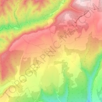 Anogyra topographic map, elevation, terrain
