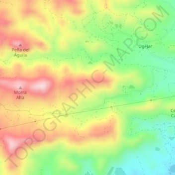 La Majada topographic map, elevation, terrain