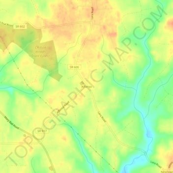 Alfonso topographic map, elevation, terrain