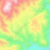 shiveh topographic map, elevation, terrain
