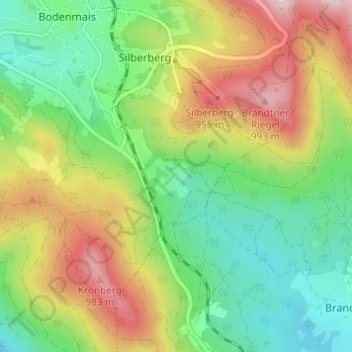 Kohlplatz topographic map, elevation, terrain