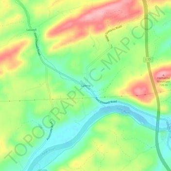 Galena topographic map, elevation, terrain