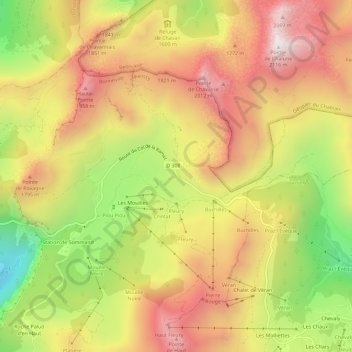 Ramaz topographic map, elevation, terrain
