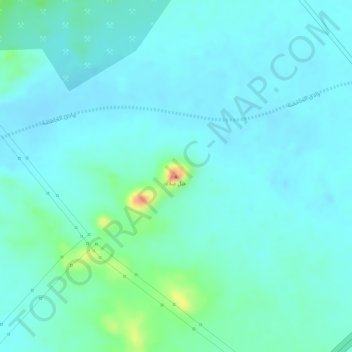 Jabal Sillah topographic map, elevation, terrain