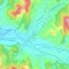 Le Moulin topographic map, elevation, terrain