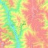德钦县 topographic map, elevation, terrain
