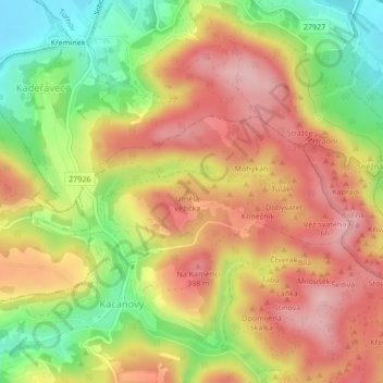 Liliput topographic map, elevation, terrain